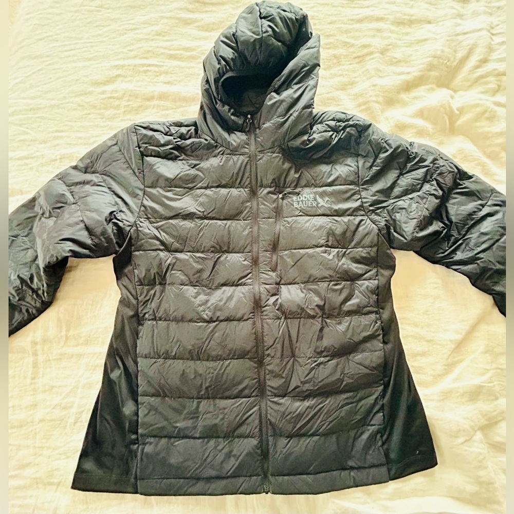 Eddie Bauer Black Down Jacket
